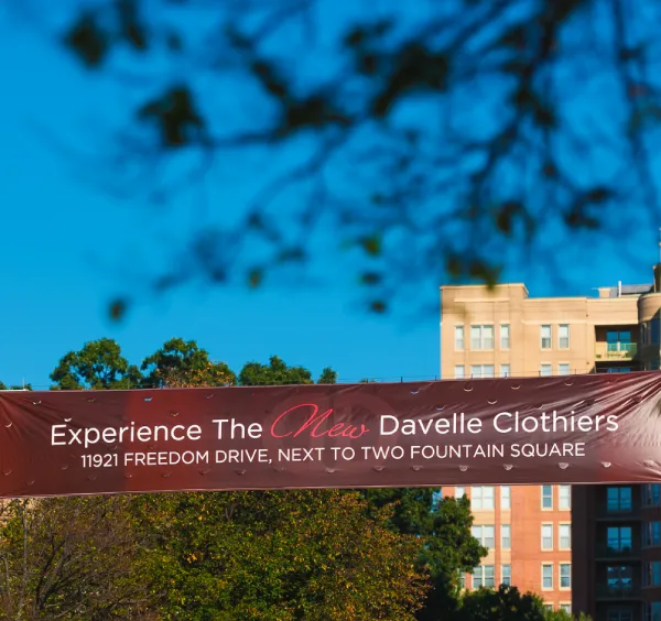 Historic Davelle Clothiers location in Reston, Virginia